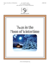 'Twas in the Moon of Wintertime Handbell sheet music cover